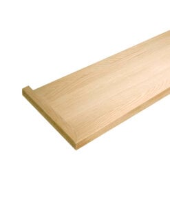 White Oak - 1in. x 11-1/2 in. Square Nose Mitered Return Tread