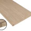 White oak engineered bullnose stair tread with nosing detail