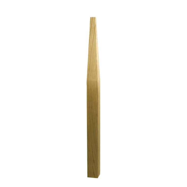 WO-4000-SP white oak blank stabilizer newel post with dimensions