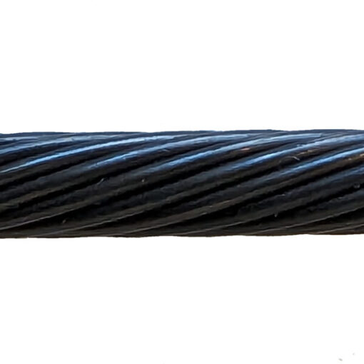 1×19 Type Cable Wire Spool – 1/8” – Satin Black