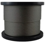 1×19 Type Cable Wire Spool – 1/8” – Satin Black