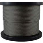 1×19 Type Cable Wire Spool – 1/8” – Satin Black