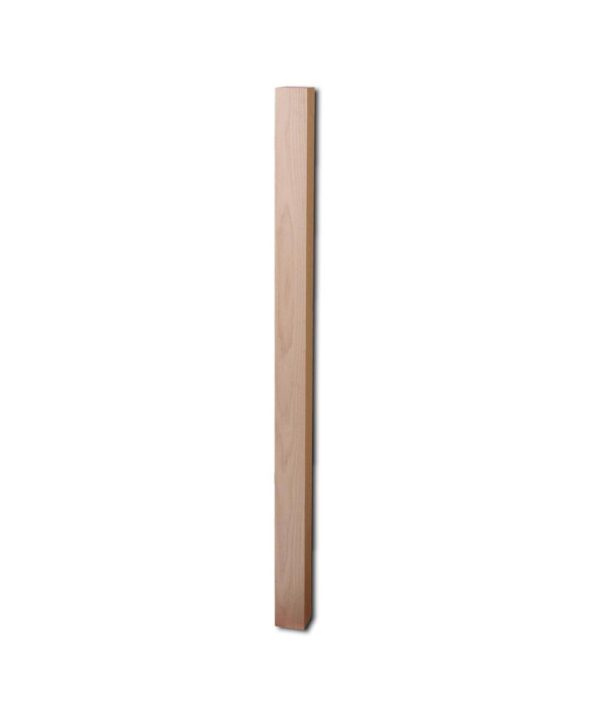 Blank Plain Square S4S Wood Newel Post