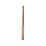 4010-48E Pin Top Newel - 3" Sq. x 48" - Red Oak
