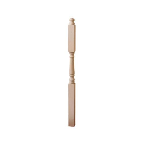 4045 landing newel, 3 in square x 54 in, red oak