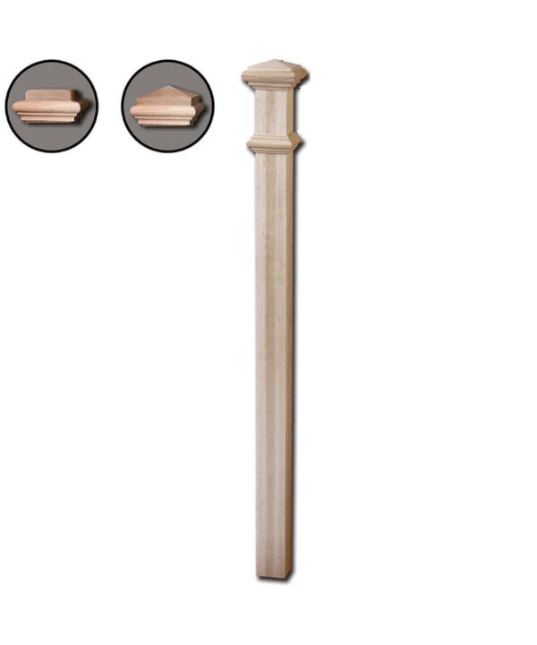 4191 Wooden Box Newel - 3-1/4" Sq. x 56"