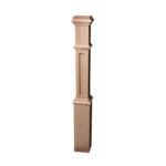 4291 Recessed Panel Box Newel - 6" Sq. x 56" Wooden
