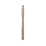 4305E Landing Newel - 3" Sq. x 54" - Red Oak