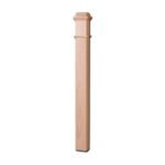 4592-Plain Box Wooden Newel - 3-1/2" Sq. x 56" H.