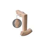 7088-2 - 2 Rise Straight Gooseneck with Cap Handrail Fitting - 6010 Series