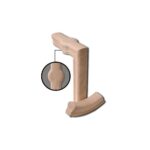 7288-2 - 2 Rise Straight Gooseneck with Cap Handrail Fitting - 6210 Series