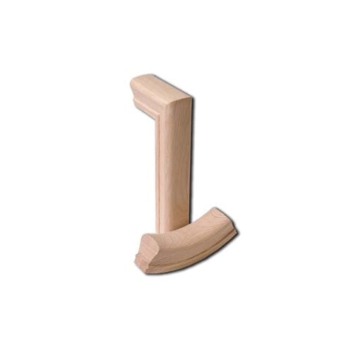 7099 2-rise straight gooseneck handrail fitting, 6010 series