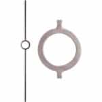 16.1.30-T Single Ring Aalto Baluster - 44" H. x 1/2" Sq.