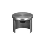 Flat End Cap for Round Glass Cap Rail