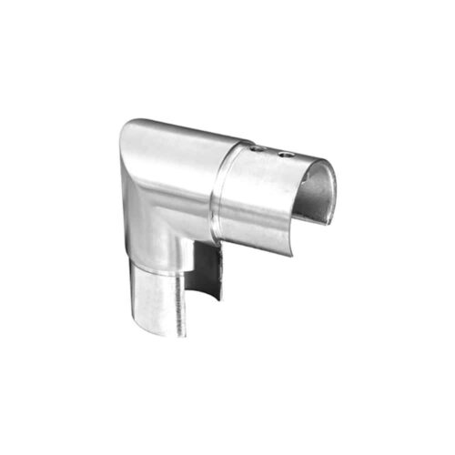 AXIA round glass cap rail vertical 90 fitting