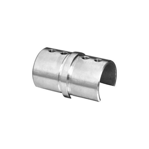 AXIA round glass cap rail inline splice coupler