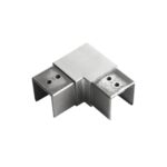 Square Glass Cap Rail 90 Degree Fitting