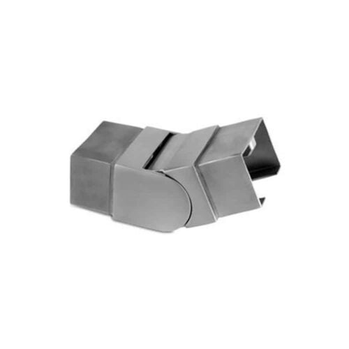 AXIA square glass cap rail adjustable angle vertical fitting