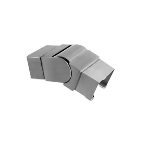 AXIA square glass cap rail adjustable angle fitting down
