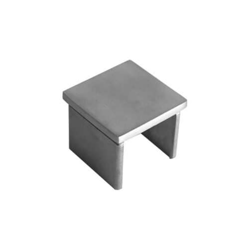 AXIA square glass cap rail end cap