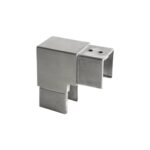 Square Glass Cap Rail Vertical 90 Degree Fitting