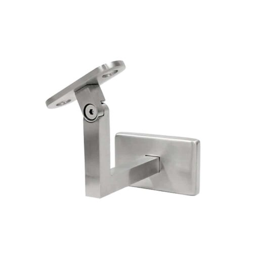 AXIA adjustable wall handrail support for square or flat handrail 74 mm tall