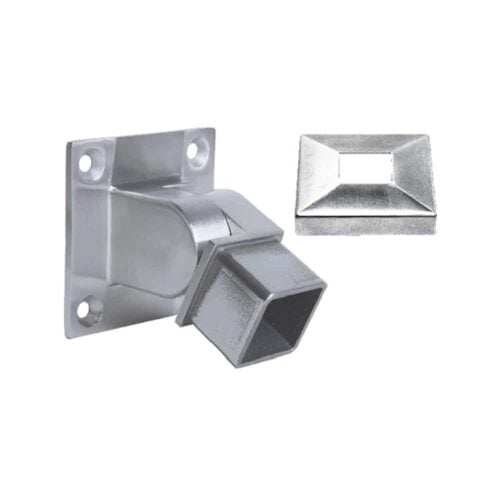 AXIA adjustable wall mount for square handrail, 40 x 40 x 2 mm