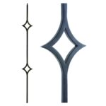 16.6.9 Double Diamond Iron Baluster - Aalto Series