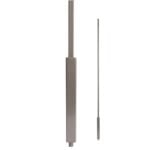 Foundation Iron Baluster - Ash Grey - 1/2" Sq. with 1" Sq. Base