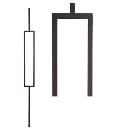 16.6.3 Single Rectangle Hollow Iron Baluster - Aalto Series