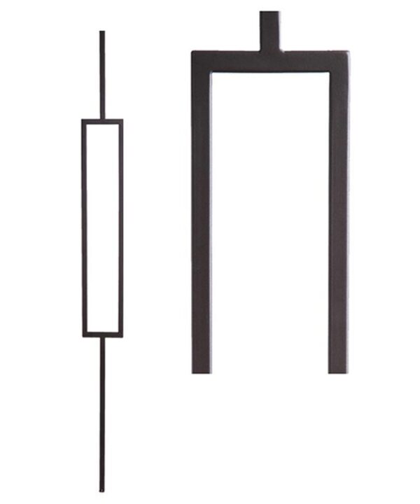 16.6.3 Single Rectangle Hollow Iron Baluster - Aalto Series