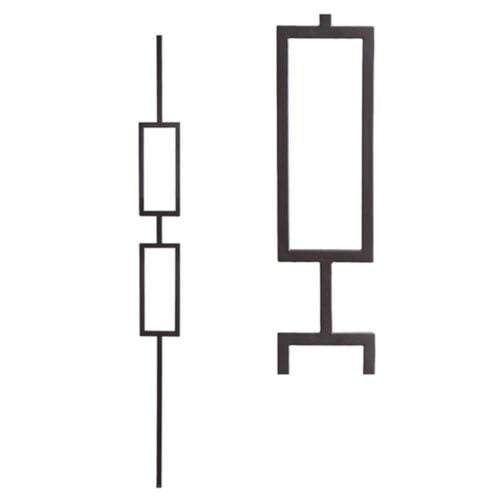 16.6.4 Double Rectangle Hollow Iron Baluster - Aalto Series