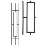9.4.11 Single Rect. Rake Aalto Panel - 46" H. x 1/2" Sq.