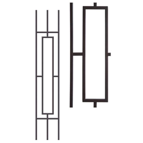 9.4.11 single rect. rake Aalto panel, 46 in tall x 1/2 in square