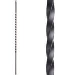 16.1.21-T Long Twist Hollow Iron Baluster
