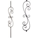 16.1.25 Large Spiral Scroll Iron Baluster Versatile
