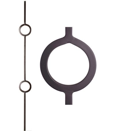 16.1.31 Double Ring Iron Baluster