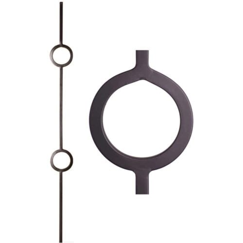 16.1.31 Double Ring Iron Baluster