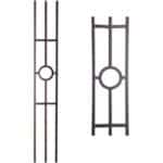 16.1.32 Single Ring 3 Legged Panel - Satin Black