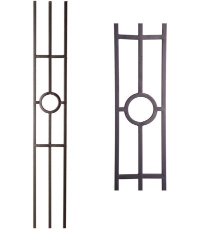 16.1.32 Single Ring 3 Legged Panel - Satin Black