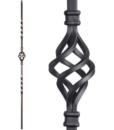 16.1.3-T Single Basket Hollow Iron Baluster