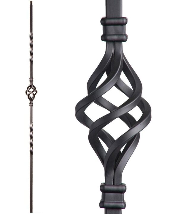16.1.3-T Single Basket Hollow Iron Baluster