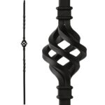 34.1.3-T MEGA Single Basket Hollow Iron Baluster