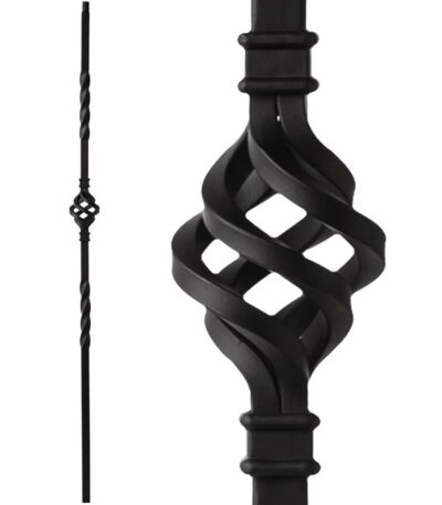 34.1.3-T MEGA Single Basket Hollow Iron Baluster