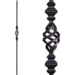 16.1.45-T Single Basket Hollow Iron Baluster