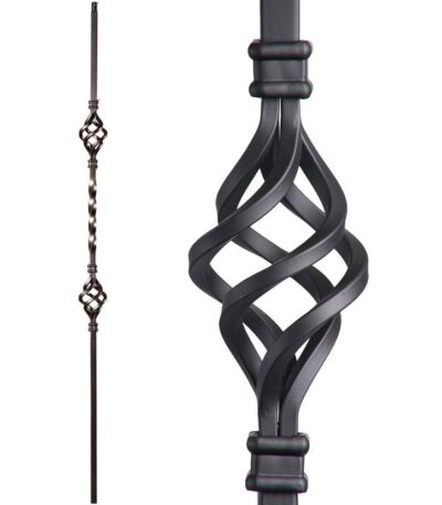 16.1.4-T Double Basket Hollow Iron Baluster
