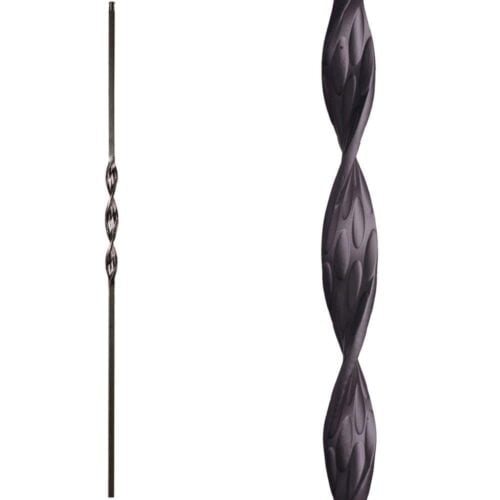16.1.5 single ribbon iron baluster ribbon, satin black