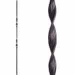 16.1.6 Double Ribbon Iron Baluster Ribbon - Satin Black