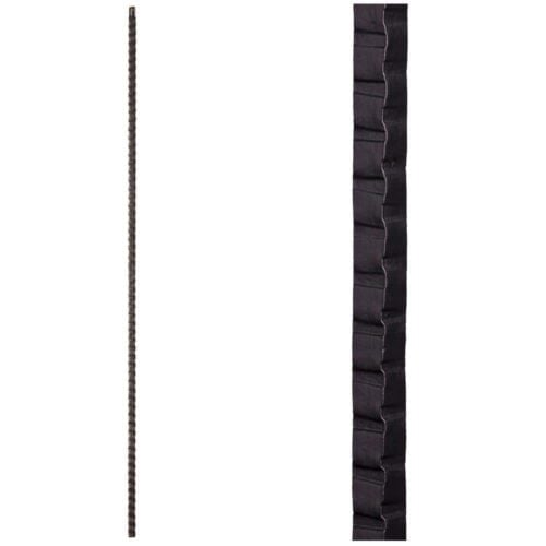 16.1.7 Plain Square Face Hammered Iron Baluster