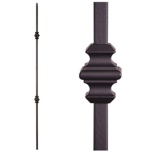 images 16.8.11 double knuckle hollow bar, 44 in tall x 5/8 in square